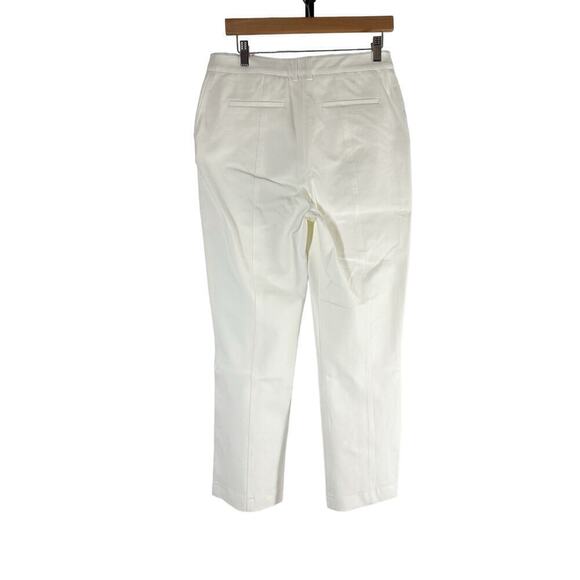 Jonathan Simkhai Jesslyn Cropped Flare Pants White Size US 8 - Picture 3 of 13